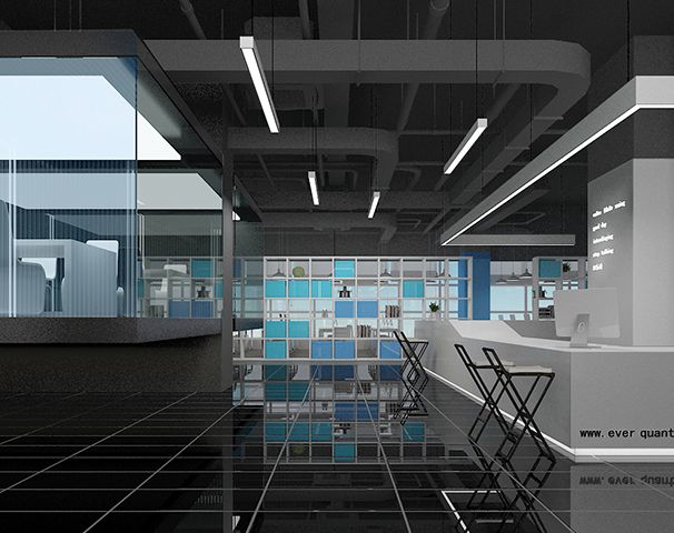 公司接待處設計實景圖