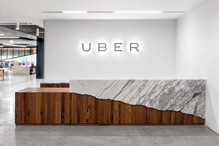UBER(優(yōu)步)公司背景墻設計